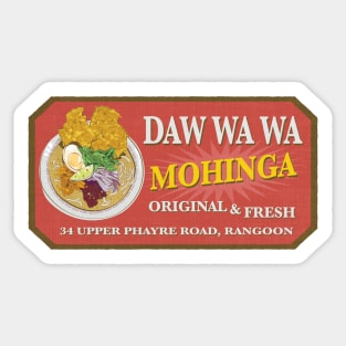 Daw Wa Wa Mohinga (Red Edition) Sticker